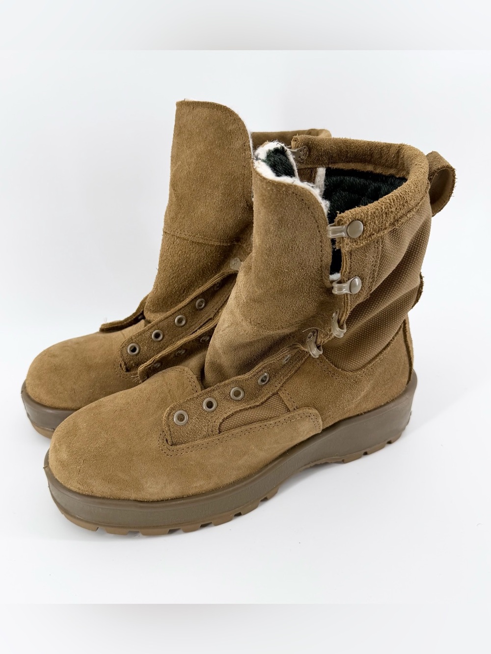 Altama 7R Steel Toe Insulated US Military Tan Suede Vibram Combat Boots